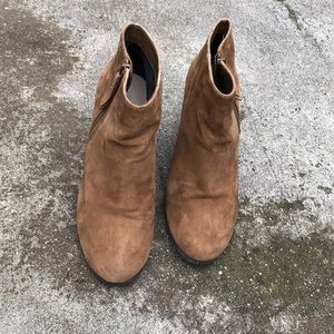 Cole haan tan suede boots